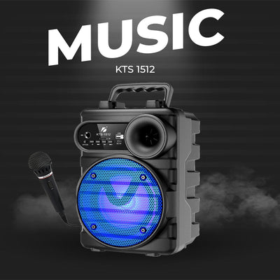 KTS-1512 Wireless Bluetooth Speaker – TWS, FM, USB, Mic, Original K Board