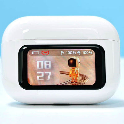 V20 Pro TWS Airbuds | Bluetooth 5.4 | ANC+ENC | Touch Display | 32H Battery