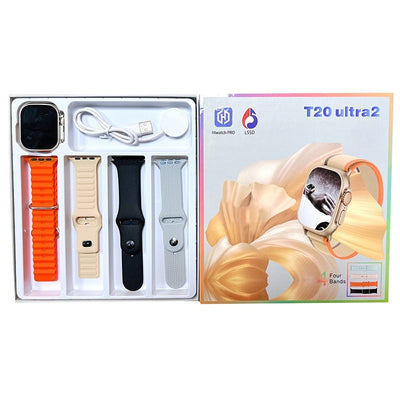 T20 Ultra 2 Smartwatch – Series 9 | Gesture Control, Bluetooth Call, Fitness Tracking, Wireless Charging (Unisex)