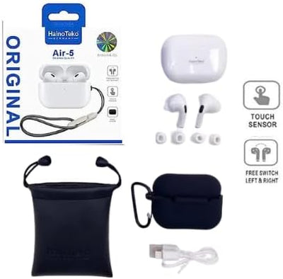Haino Teko GERMANY Air-5 Bluetooth Earbuds – Premium Sound, Deep Bass, ENC & ANC Noise Cancellation