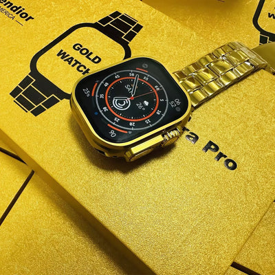 Fendior G9 Ultra Max Gold Smart Watch with 2.02-Inch Full Screen Display