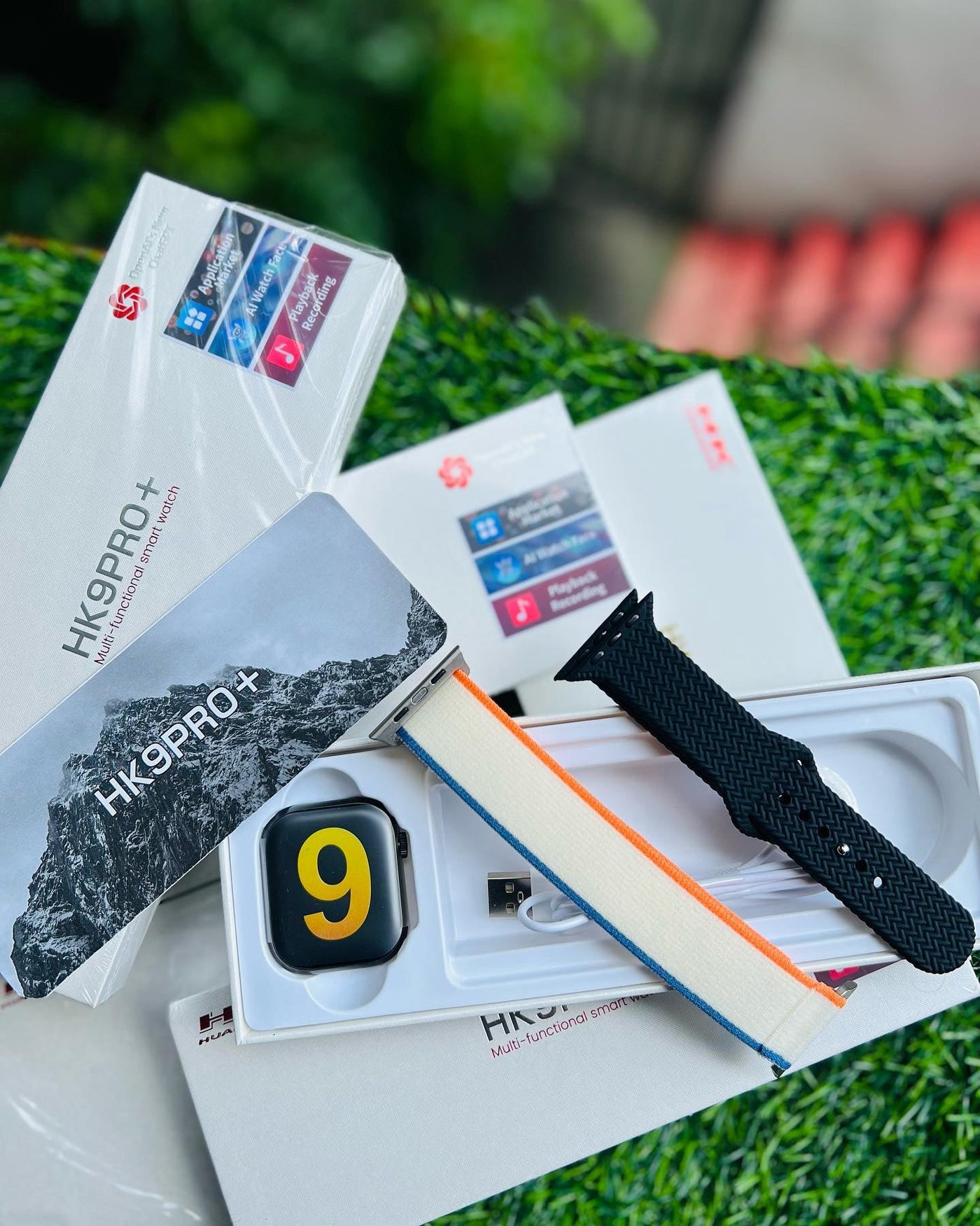 HK9 Pro Plus Smartwatch | Series 9 | Super AMOLED Display | 2GB Memory | AI ChatGPT | Smart Island | Bluetooth Calling