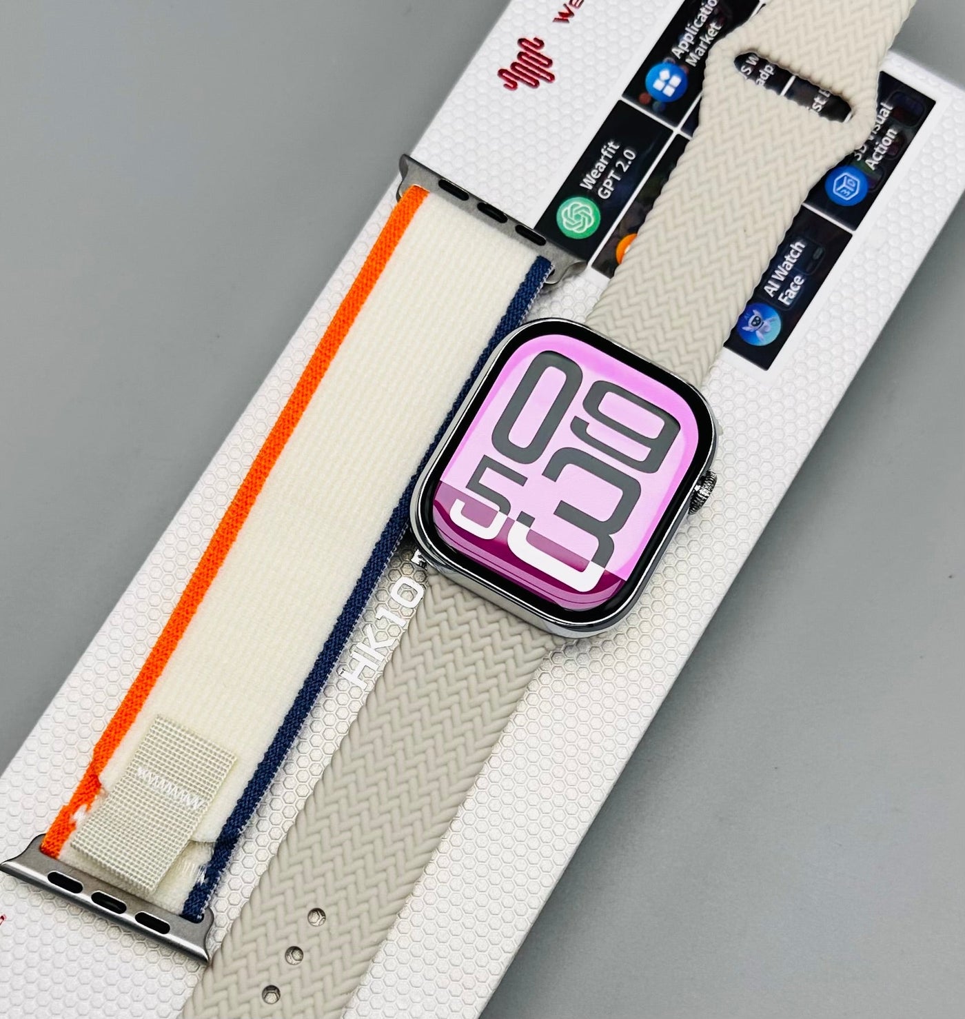 HK10 Pro Max Smartwatch | Super AMOLED Curved Display | AI ChatGPT | Bluetooth Calling & Headset Connectivity | Built-in Storage