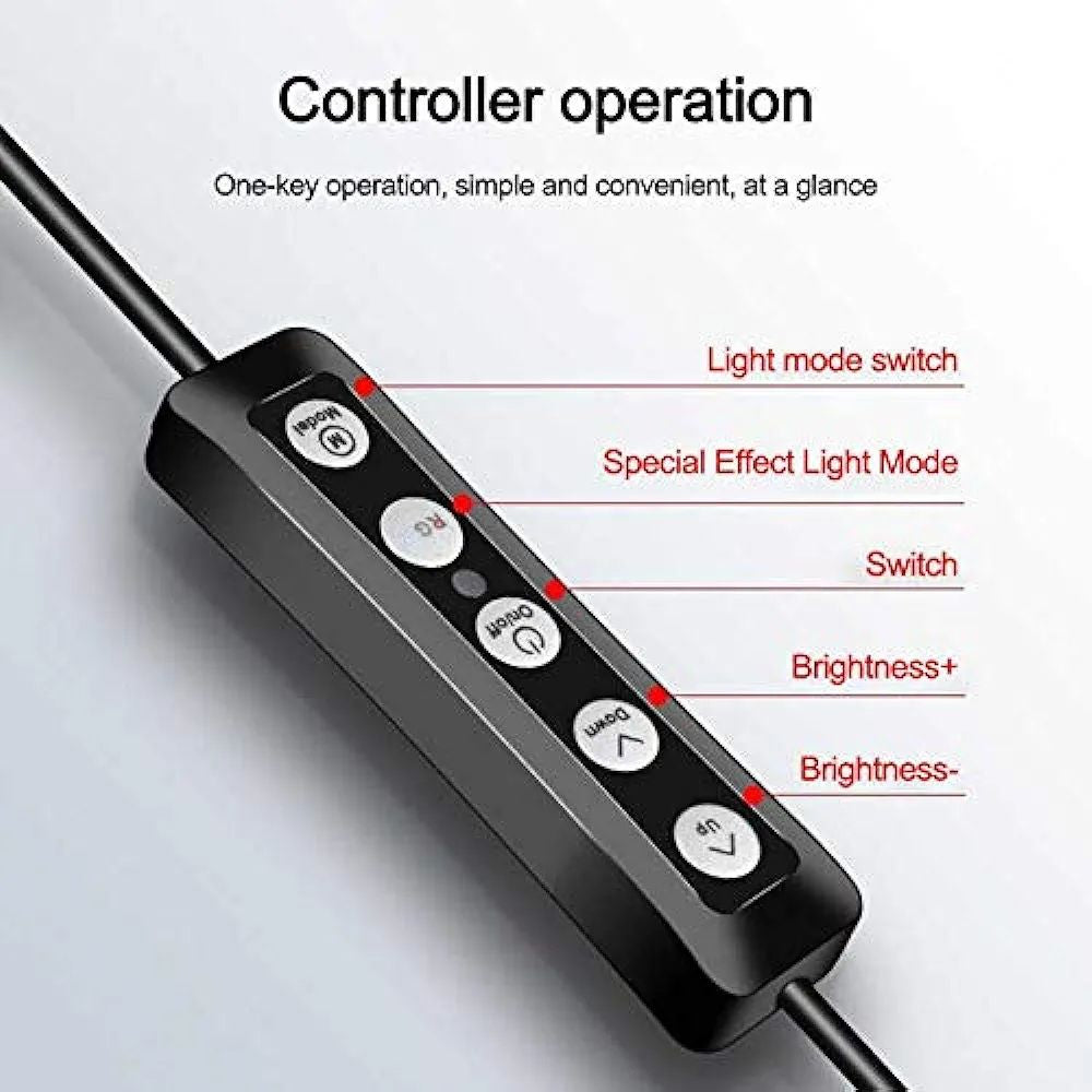 MJ26 10.2" RGB LED Soft Ring Light – 25W Dimmable Selfie Ring Light with Multi-Color Modes