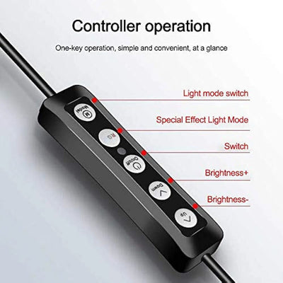 MJ26 10.2" RGB LED Soft Ring Light – 25W Dimmable Selfie Ring Light with Multi-Color Modes