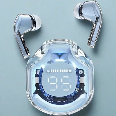 Air 39 Pro Transparent Wireless Earbuds | A39 Bluetooth 5.3 Headset | HiFi AirBuds with Deep Bass & Touch Control