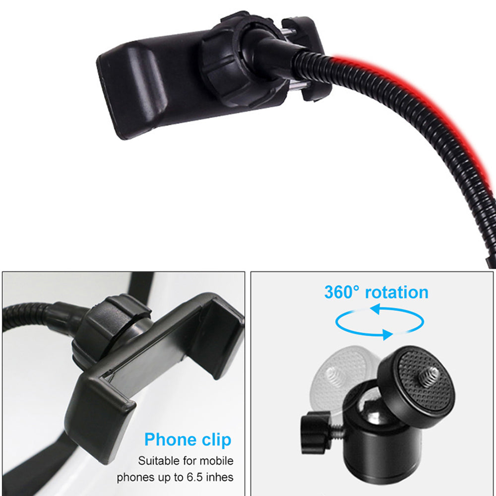 MJ36 14.1" RGB LED Ring Light – Multi-Color Beauty Fill Light with Phone Clip (Stand Not Included)