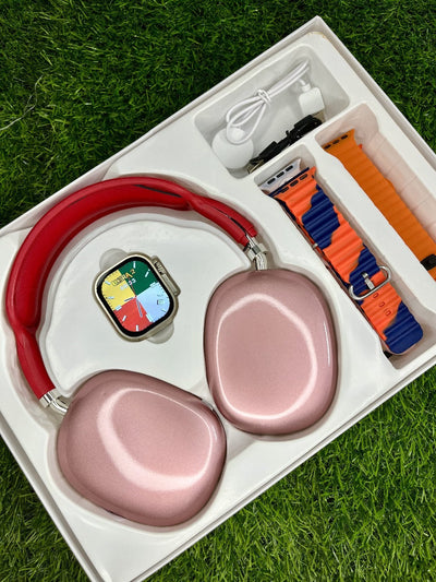 P9 Ultra 2 Smartwatch with High-Performance Headphones & 7 Customizable Straps – The Ultimate Wearable Experience