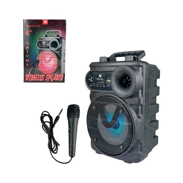 KTS-1512 Wireless Bluetooth Speaker – TWS, FM, USB, Mic, Original K Board