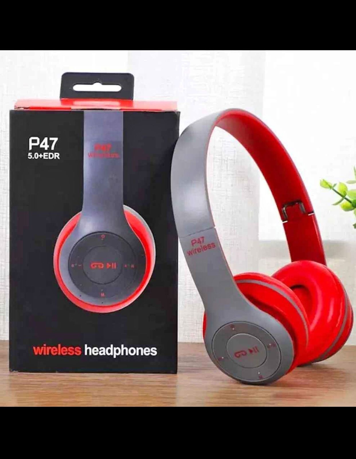 P47 Wireless Bluetooth Foldable Headset | 5-Hour Playtime | Crystal Clear Sound | Bluetooth 5.0 – Enhanced Audio Experience