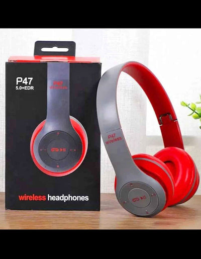 P47 Wireless Bluetooth Foldable Headset | 5-Hour Playtime | Crystal Clear Sound | Bluetooth 5.0 – Enhanced Audio Experience
