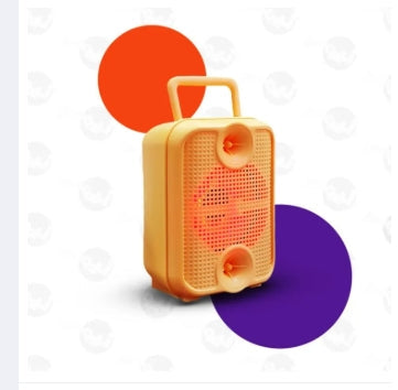 GTS-1881 GlowBeat 3-Inch Bluetooth Speaker with Dynamic Lighting Effects