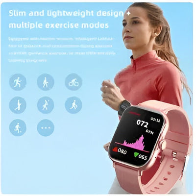 A58 Plus Smartwatch – Fitness Tracker | Blood Pressure Monitor | Stylish Watch for Women